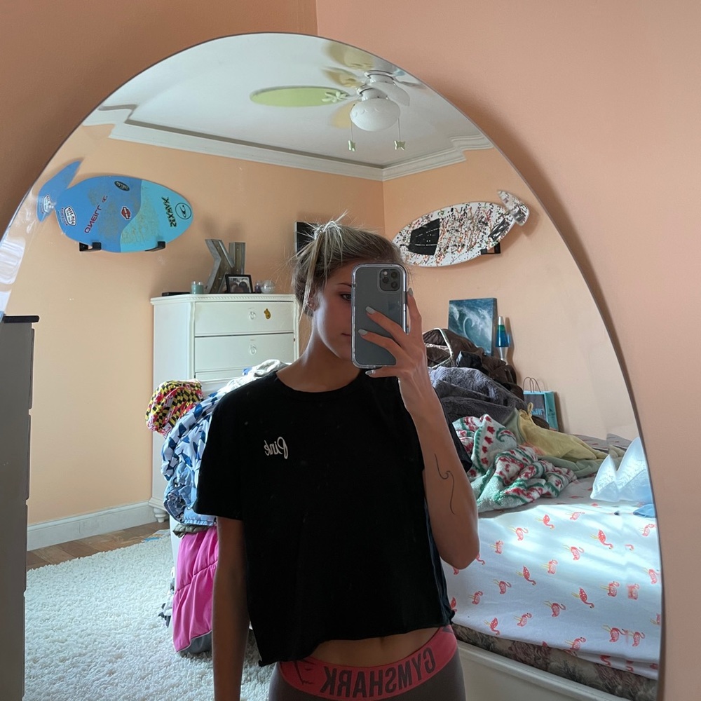 Pink crop top